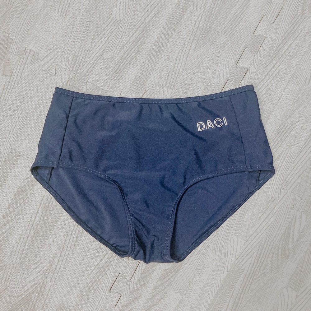 DACI navy high waisted bikini brief bottom (new)